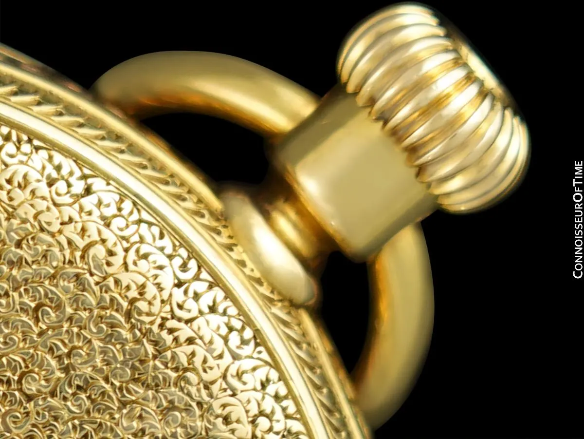 1869 Patek Philippe Antique Bespoke Midsize 40mm Hunter Case Pocket Watch - 18K Gold