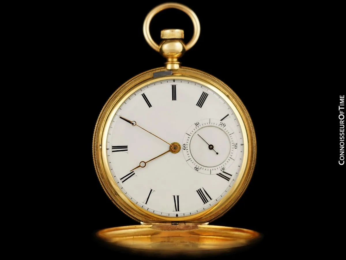 1870's Vacheron & Constantin Mens Ornate Antique 46mm Pocket Watch - 18K Gold