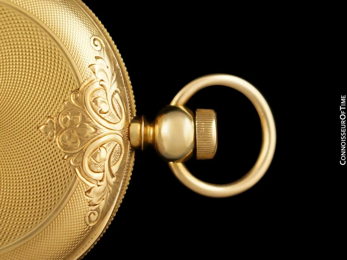 1870's Vacheron & Constantin Mens Ornate Antique 46mm Pocket Watch - 18K Gold