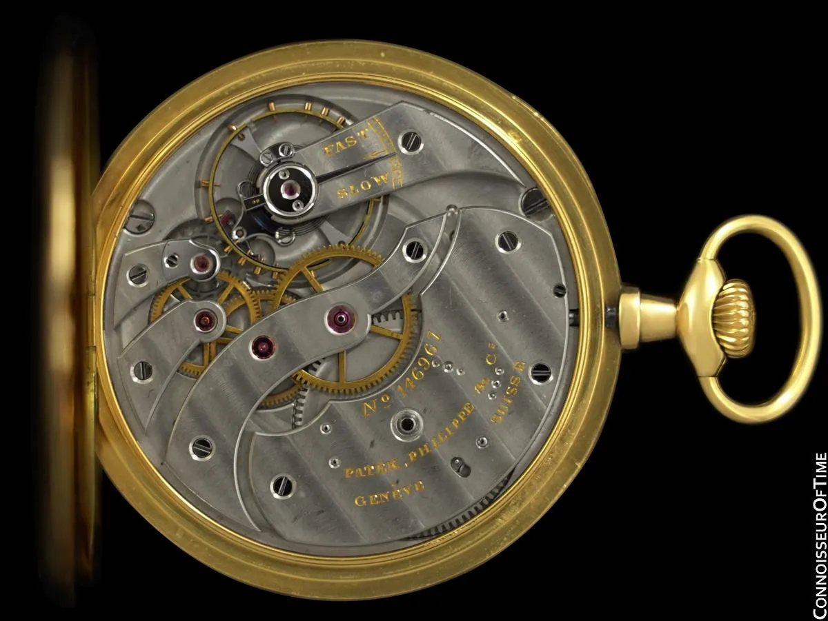 1910 Patek Philippe Antique Mens 45mm Pocket Watch - 18K Gold