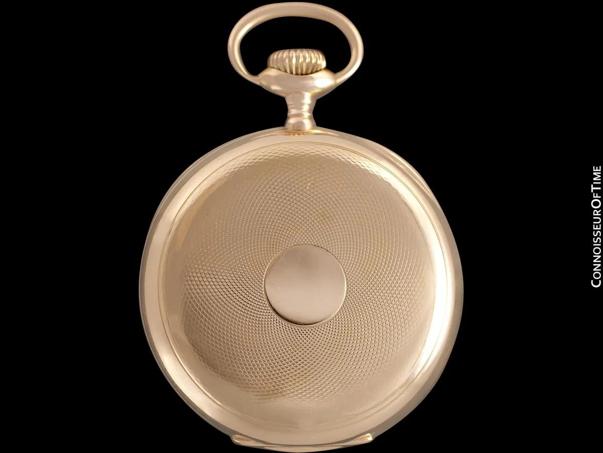1910 Patek Philippe Chronometro Gondolo Vintage / Antique Mens 51mm Pocket Watch - 18K Rose Gold