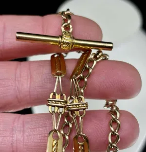 1920s 15ct Gold Albert Chain Necklace