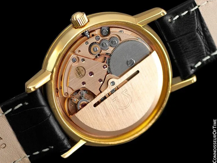 1974 Omega De Ville Vintage Mens Full Size Automatic Watch - 18K Gold Plated & Stainless Steel