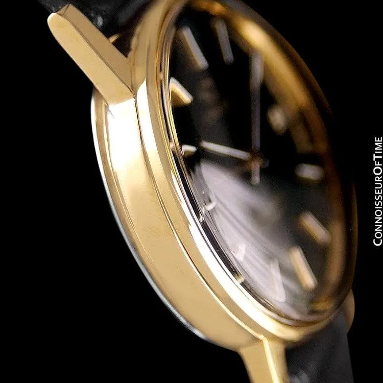1975 Omega Vintage Seamaster Mens Watch, Automatic, Date - 18K Gold Plated & Stainless Steel