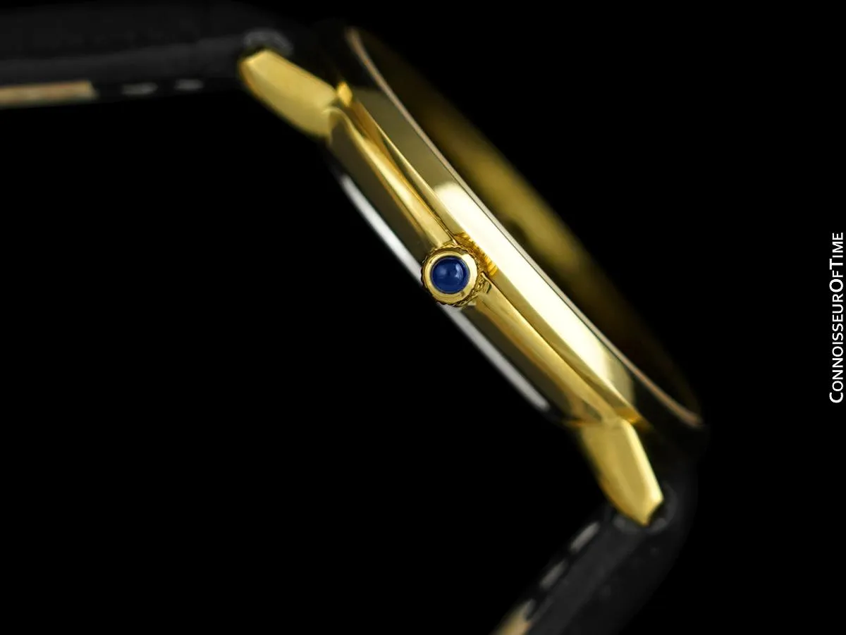 1977 Omega Vintage De Ville Mens Watch with Special Dial - 18K Gold Plated & Stainless Steel