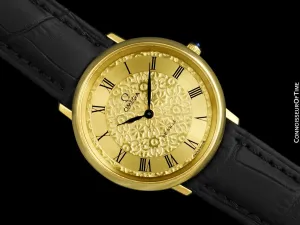 1977 Omega Vintage De Ville Mens Watch with Special Dial - 18K Gold Plated & Stainless Steel