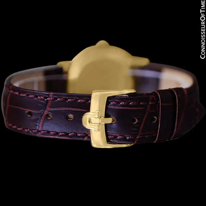1978 Omega De Ville Accuset Vintage Mens Quartz Watch - 18K Gold Plated