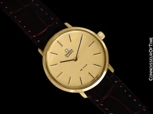 1978 Omega De Ville Accuset Vintage Mens Quartz Watch - 18K Gold Plated