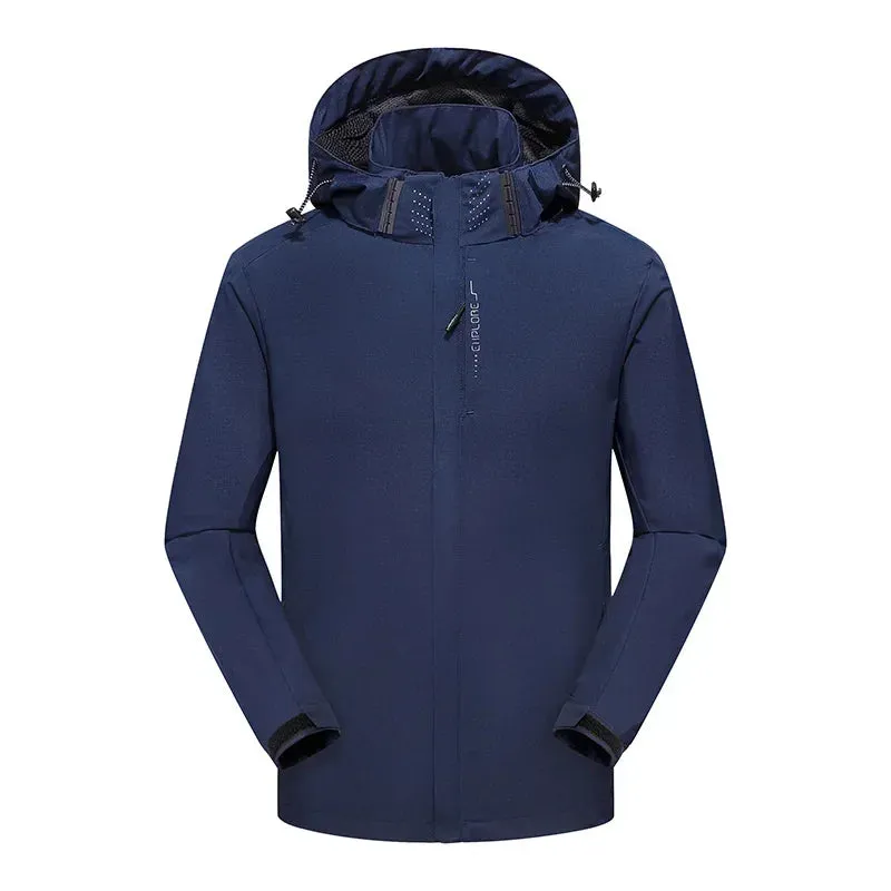 2024 Autumn Hiking Jackets Men Waterproof Clothes Thin Windbreaker Hunting Camping Trekking Jackets Outdoor Windproof Coats Male