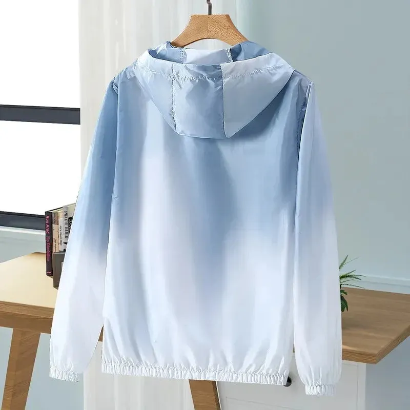 2024 Women Jacket Waterproof Windbreaker Jackets Female Hooded Summer Sunproof Windproof Coats Women's Outdoor Hiking Thin Coat