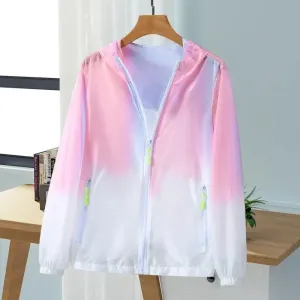 2024 Women Jacket Waterproof Windbreaker Jackets Female Hooded Summer Sunproof Windproof Coats Women's Outdoor Hiking Thin Coat