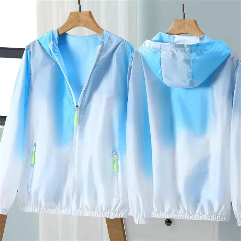 2024 Women Jacket Waterproof Windbreaker Jackets Female Hooded Summer Sunproof Windproof Coats Women's Outdoor Hiking Thin Coat