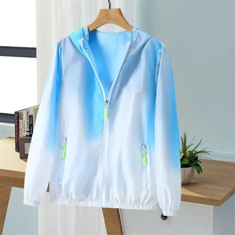 2024 Women Jacket Waterproof Windbreaker Jackets Female Hooded Summer Sunproof Windproof Coats Women's Outdoor Hiking Thin Coat