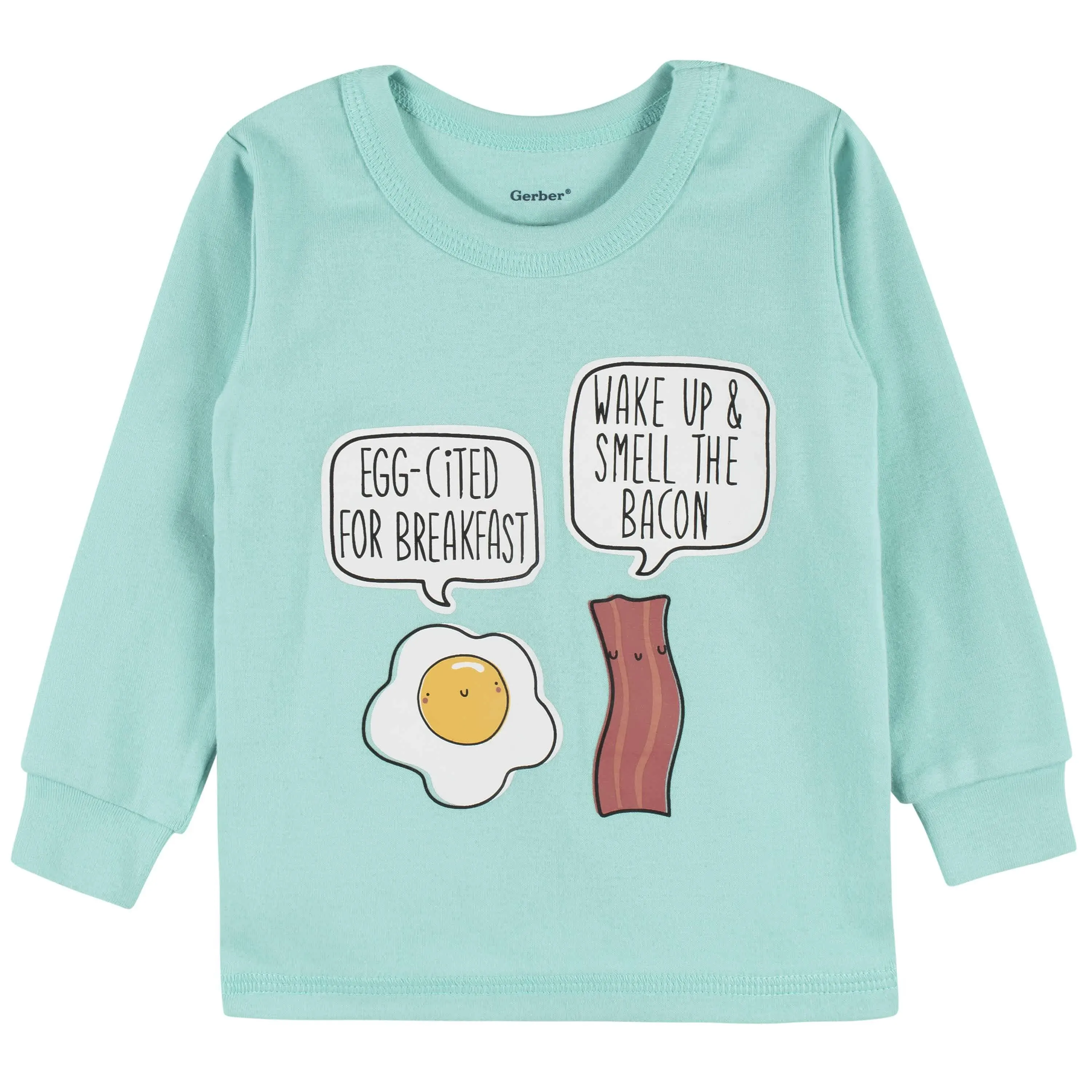 4-Piece Baby & Toddler Breakfast Snug Fit Cotton Pajamas