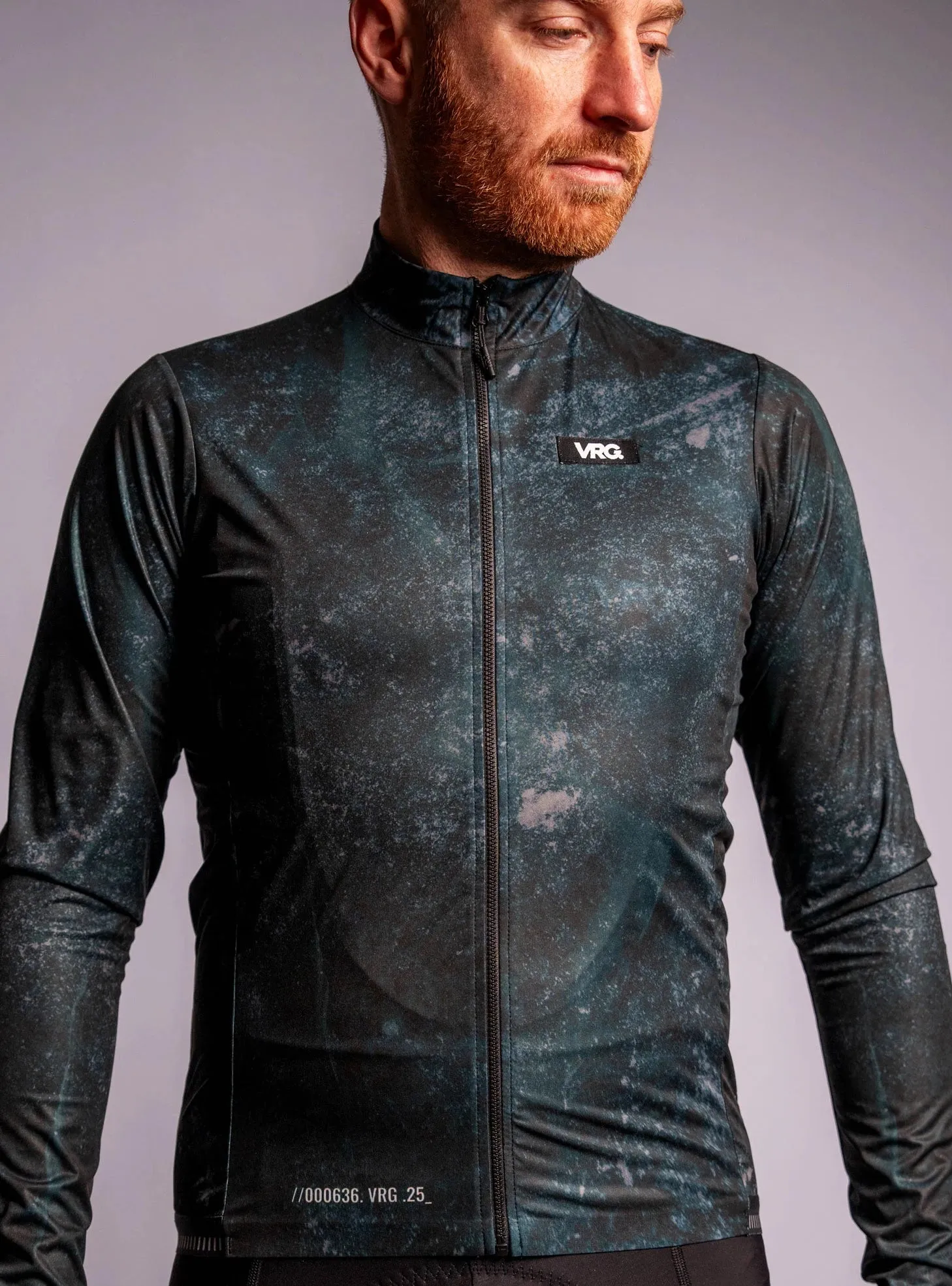 636 VRG LIGHTWEIGHT RAIN JACKET - TEXT - MEN