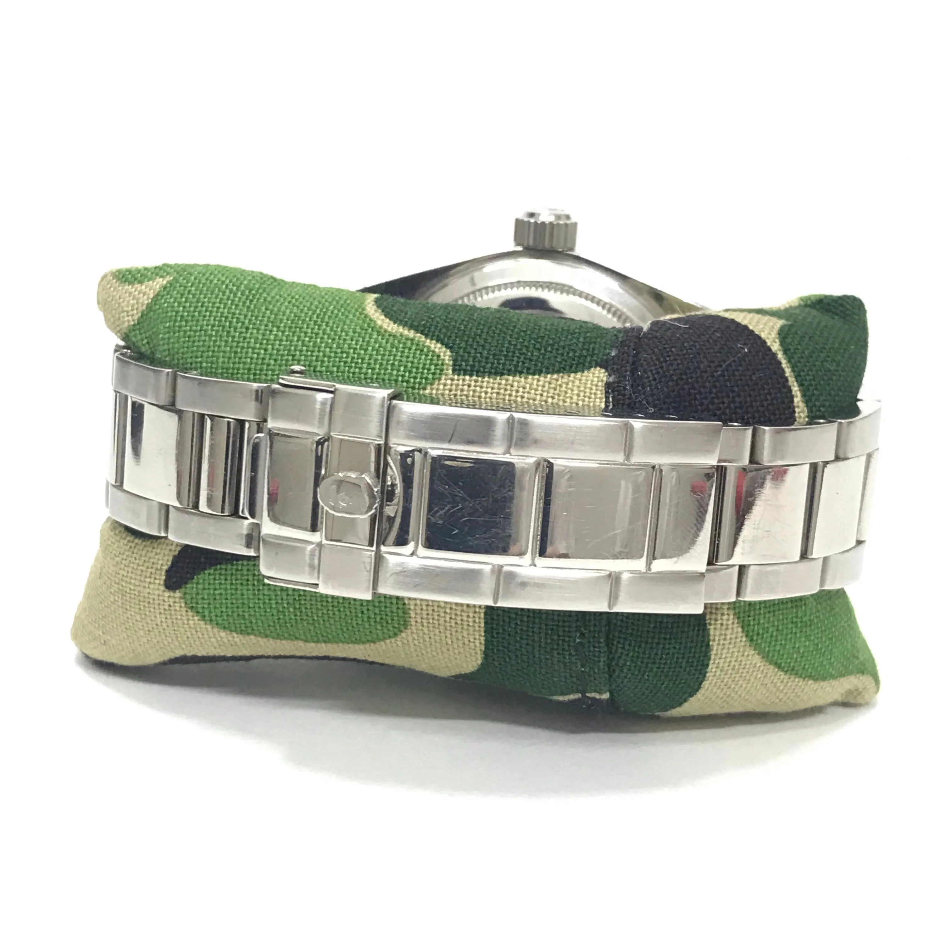 A Bathing Ape Bape Type 15 Milgaus Bapex Watch Silver/Black