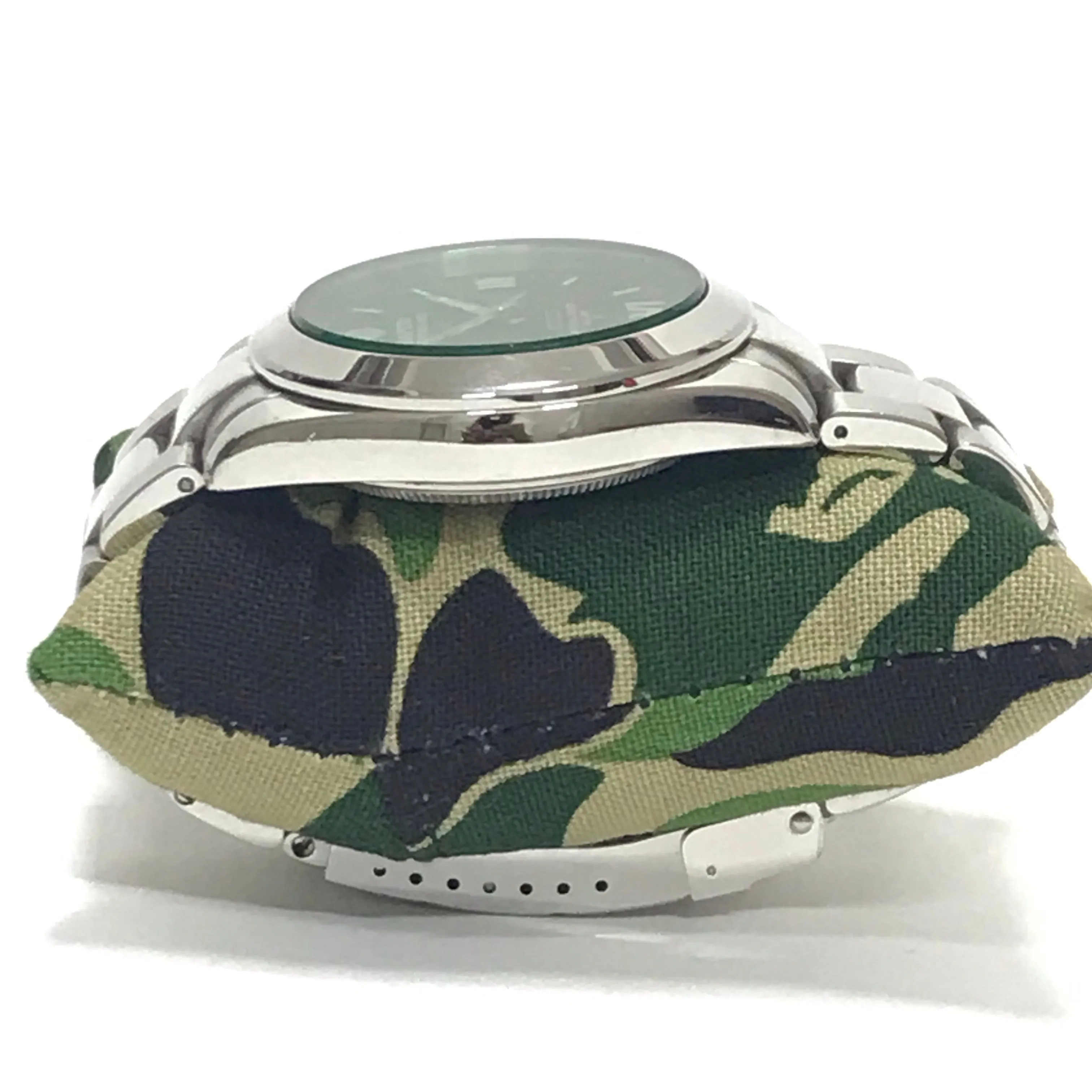 A Bathing Ape Bape Type 15 Milgaus Bapex Watch Silver/Black