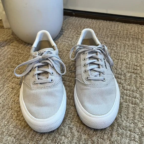 ADIDAS 3MC Vulc Light Solid Grey Shoes Mens Sixe 5.5 Womens 7