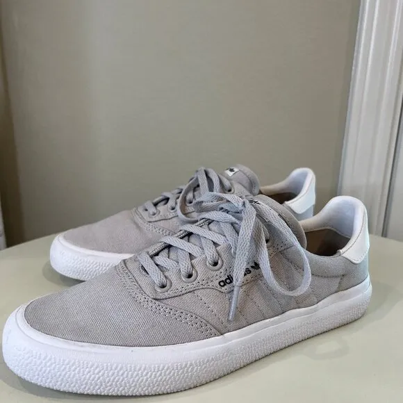 ADIDAS 3MC Vulc Light Solid Grey Shoes Mens Sixe 5.5 Womens 7