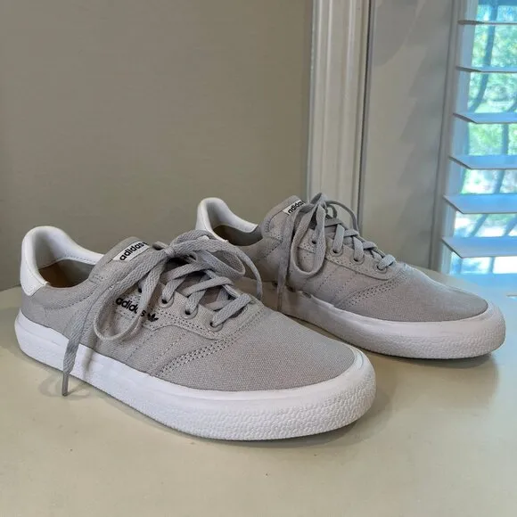 ADIDAS 3MC Vulc Light Solid Grey Shoes Mens Sixe 5.5 Womens 7
