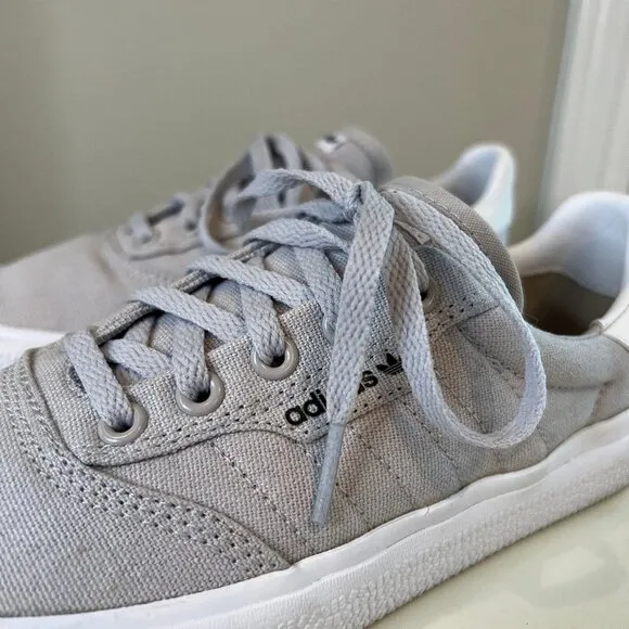 ADIDAS 3MC Vulc Light Solid Grey Shoes Mens Sixe 5.5 Womens 7