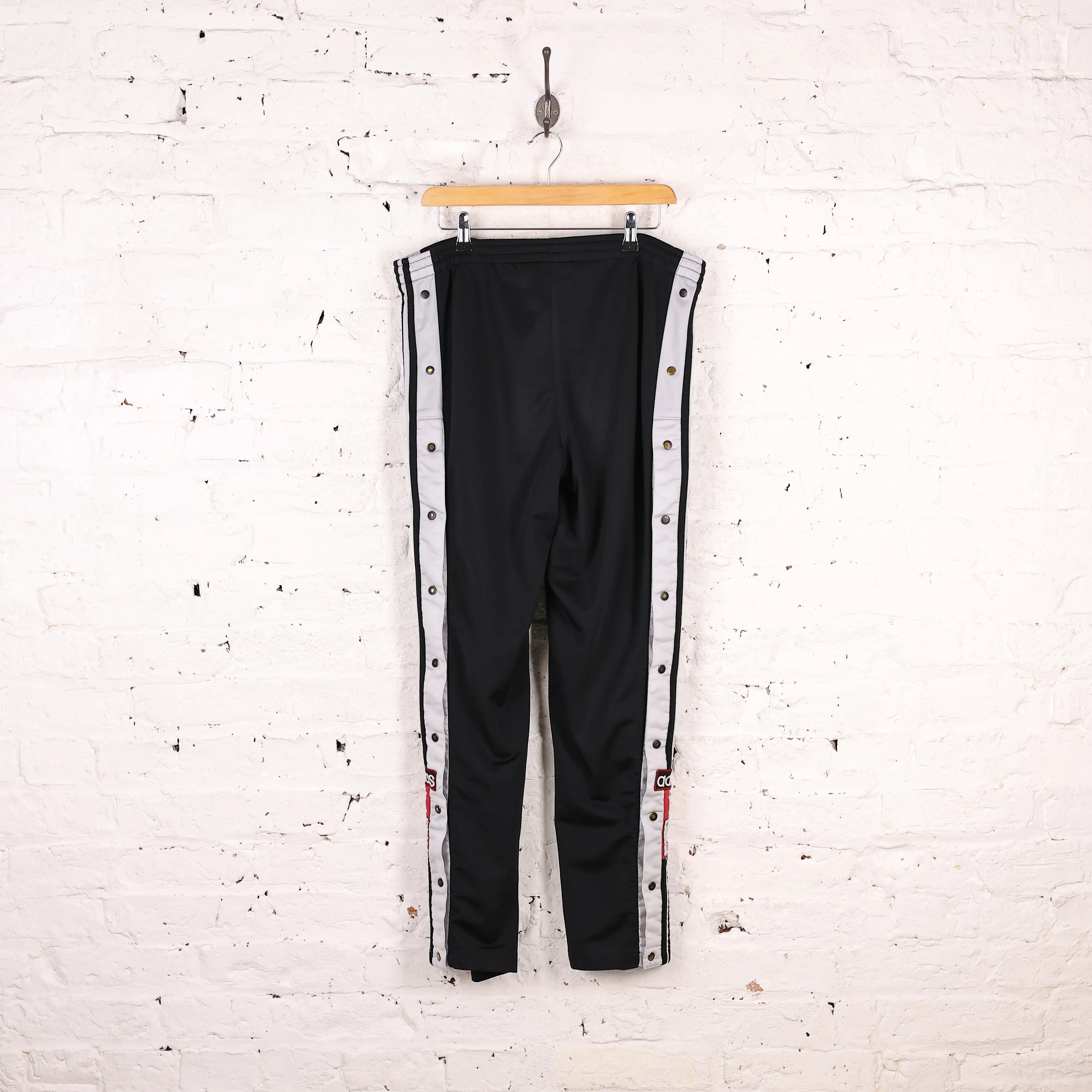Adidas 90s Poppers Tracksuit Bottoms Pants - Black - M