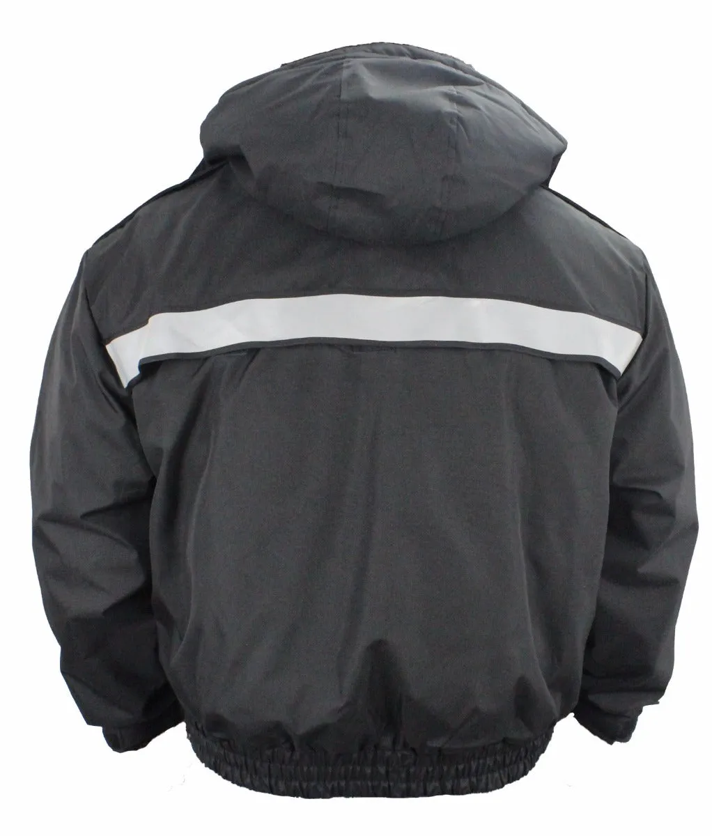 ALL SEASON DELUXE BOMBER JACKET WITH REFLECTIVE STRIPES