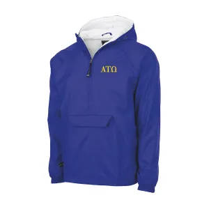 Alpha Tau Omega Flannel Lined Windbreaker - Letters