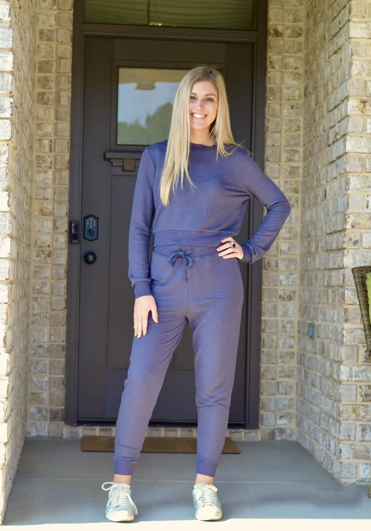 Amber Lounge Jogger Set - Charcoal