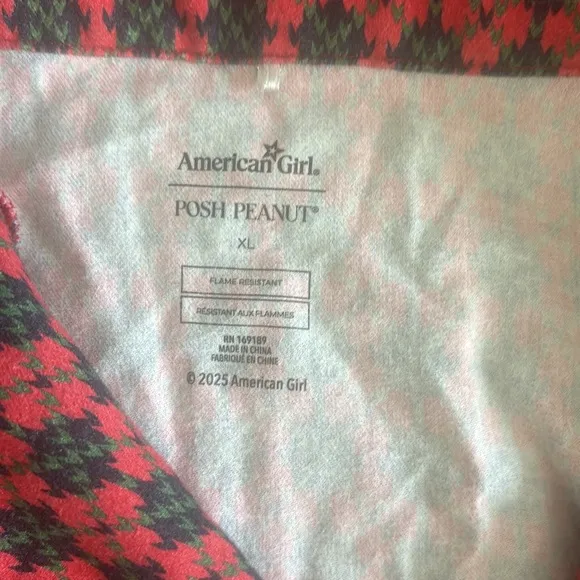 American Girl x Posh Peanut Molly McIntyre Women’s Pajamas Size XL