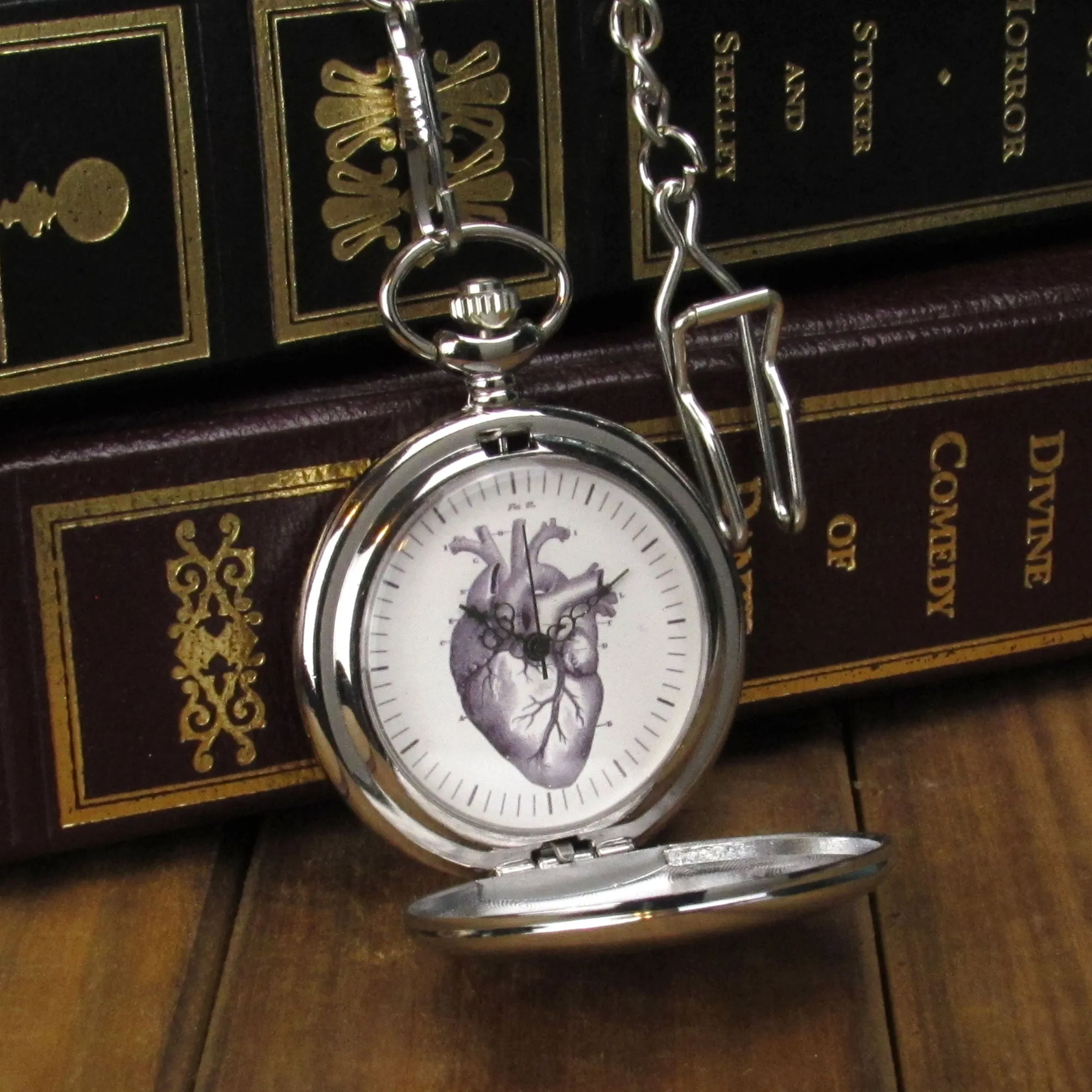 Anatomical Heart Pocket Watch