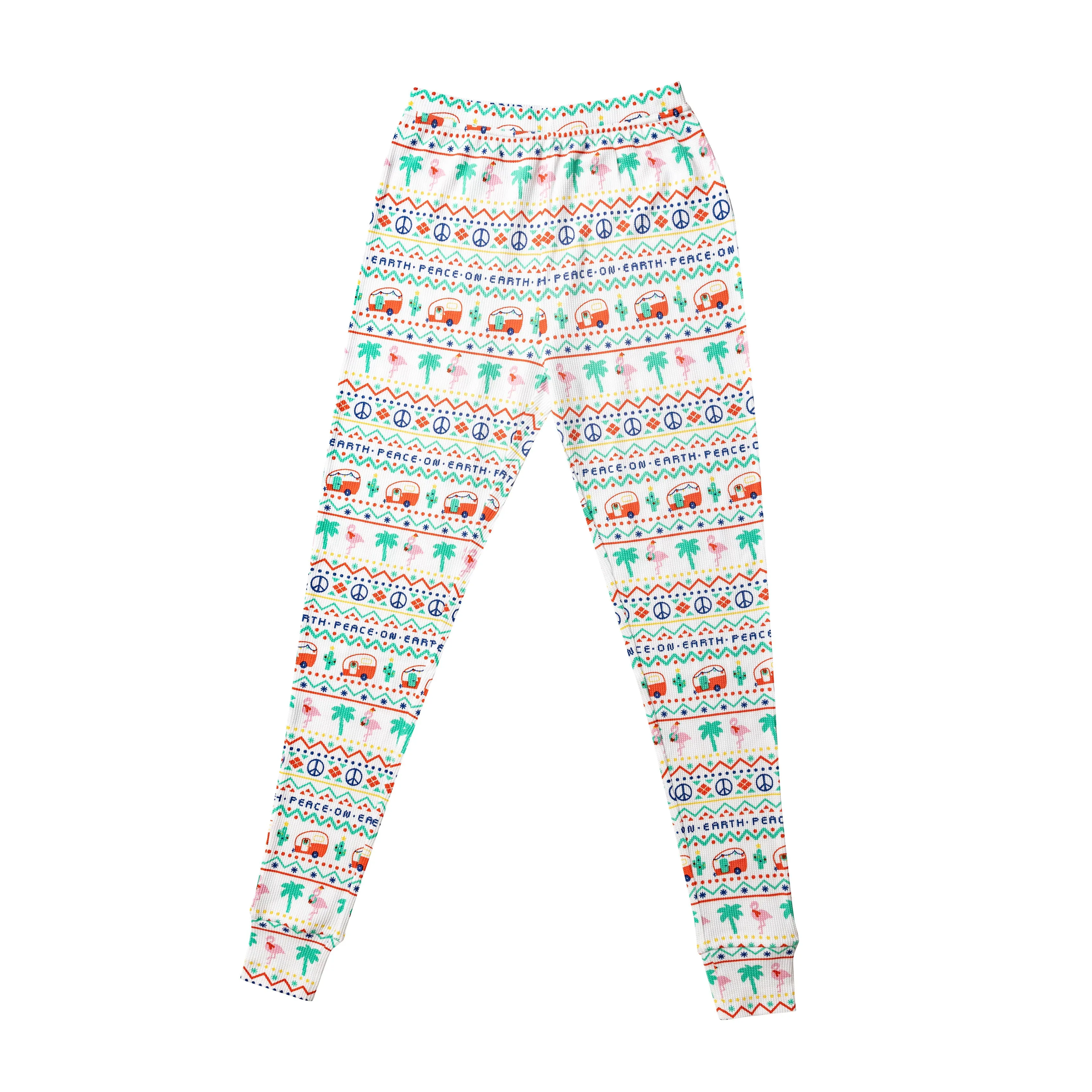 Angel Dear California Fair Isle Adult Thermal Lounge Wear Set