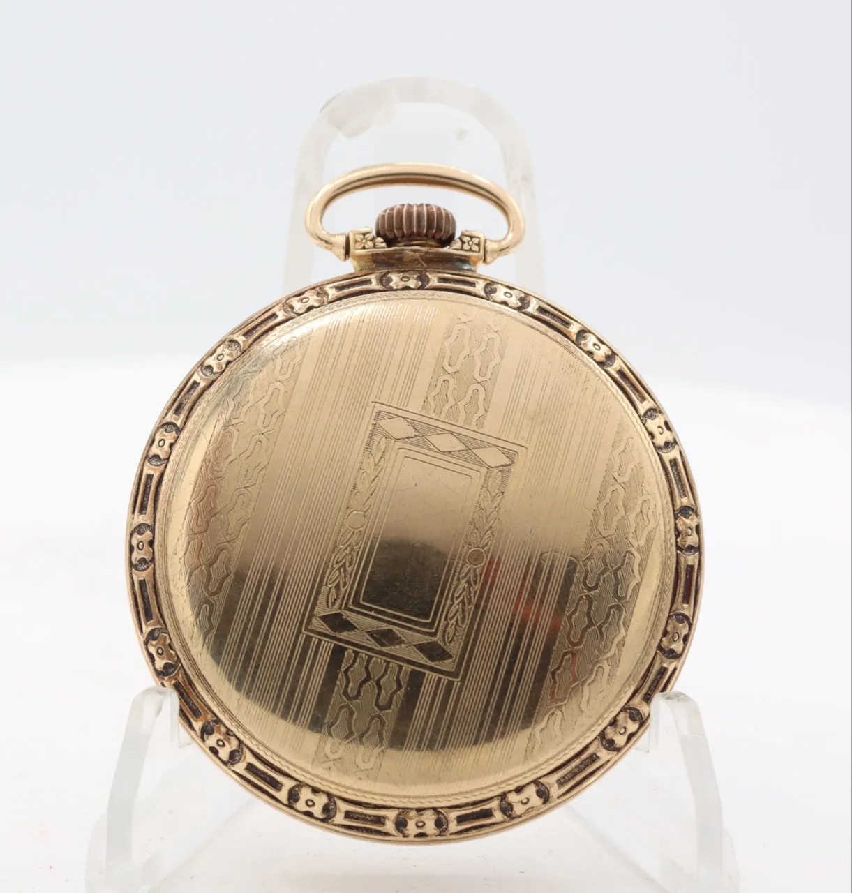 Antique 16s 1914 Hamilton Pinstriped 21 Jewel Railroad Pocket Watch 992 USA