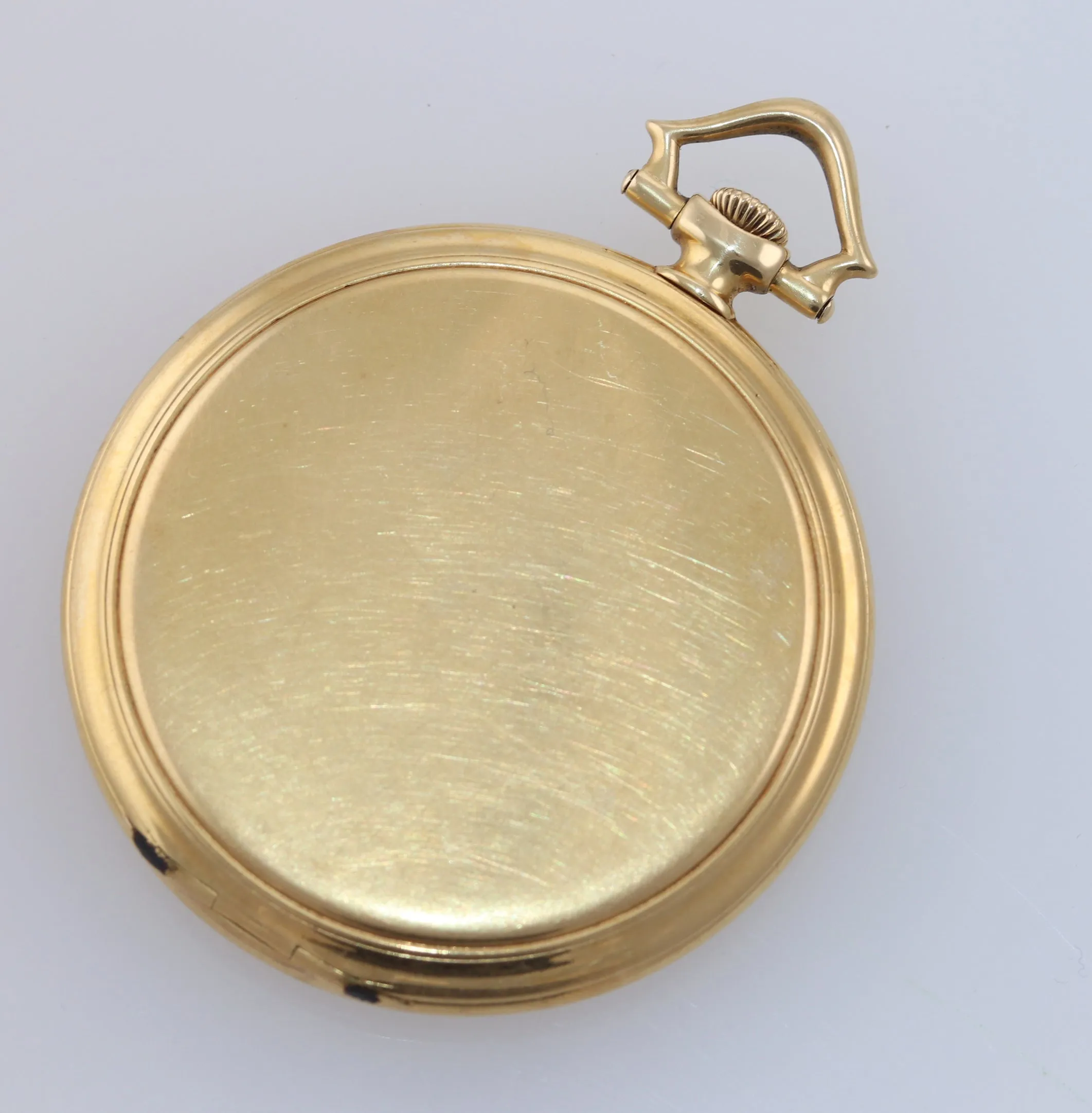 Antique Tiffany & Co IWC Solid 18k Yellow Gold Silver Arabic Swiss Pocket Watch