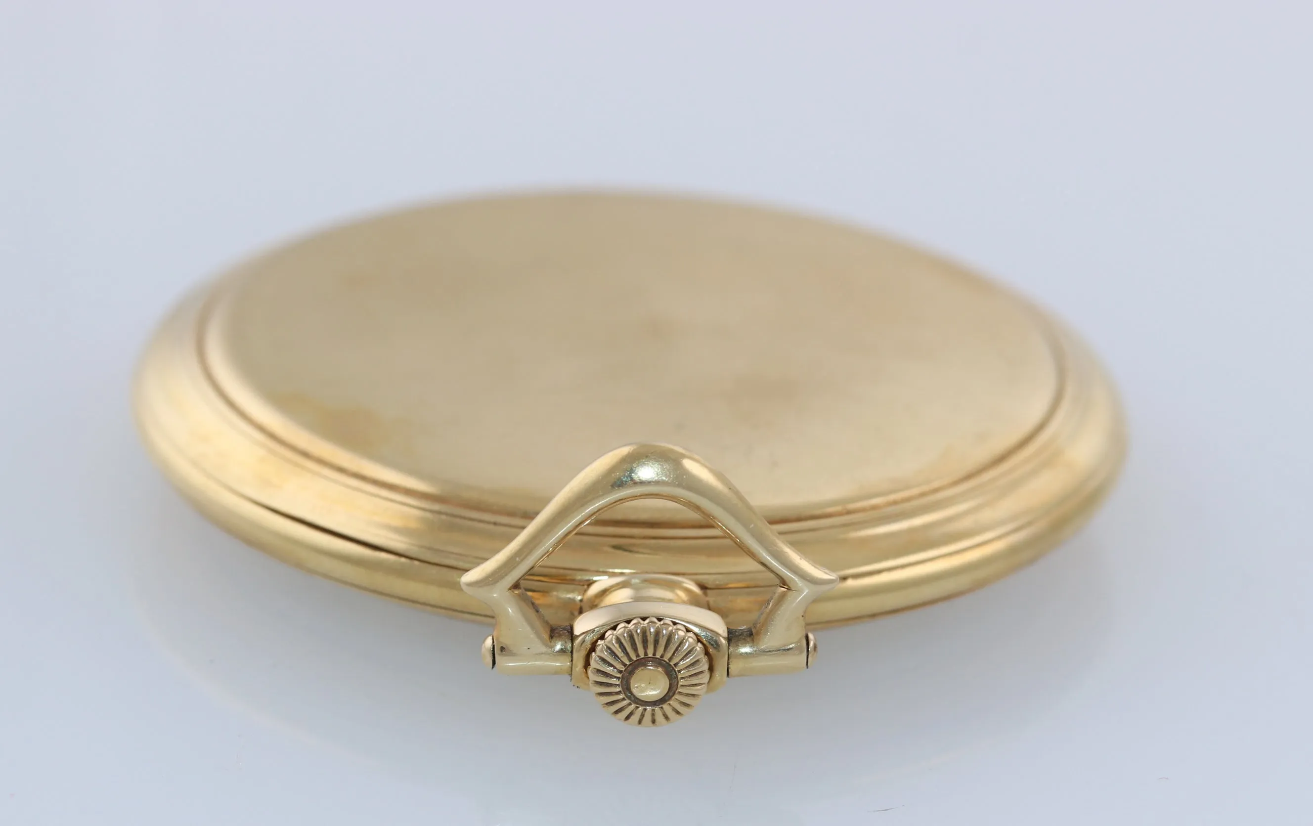 Antique Tiffany & Co IWC Solid 18k Yellow Gold Silver Arabic Swiss Pocket Watch