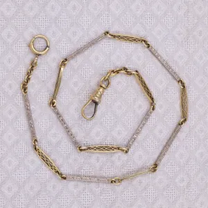 Antique Two-Tone Watch Chain