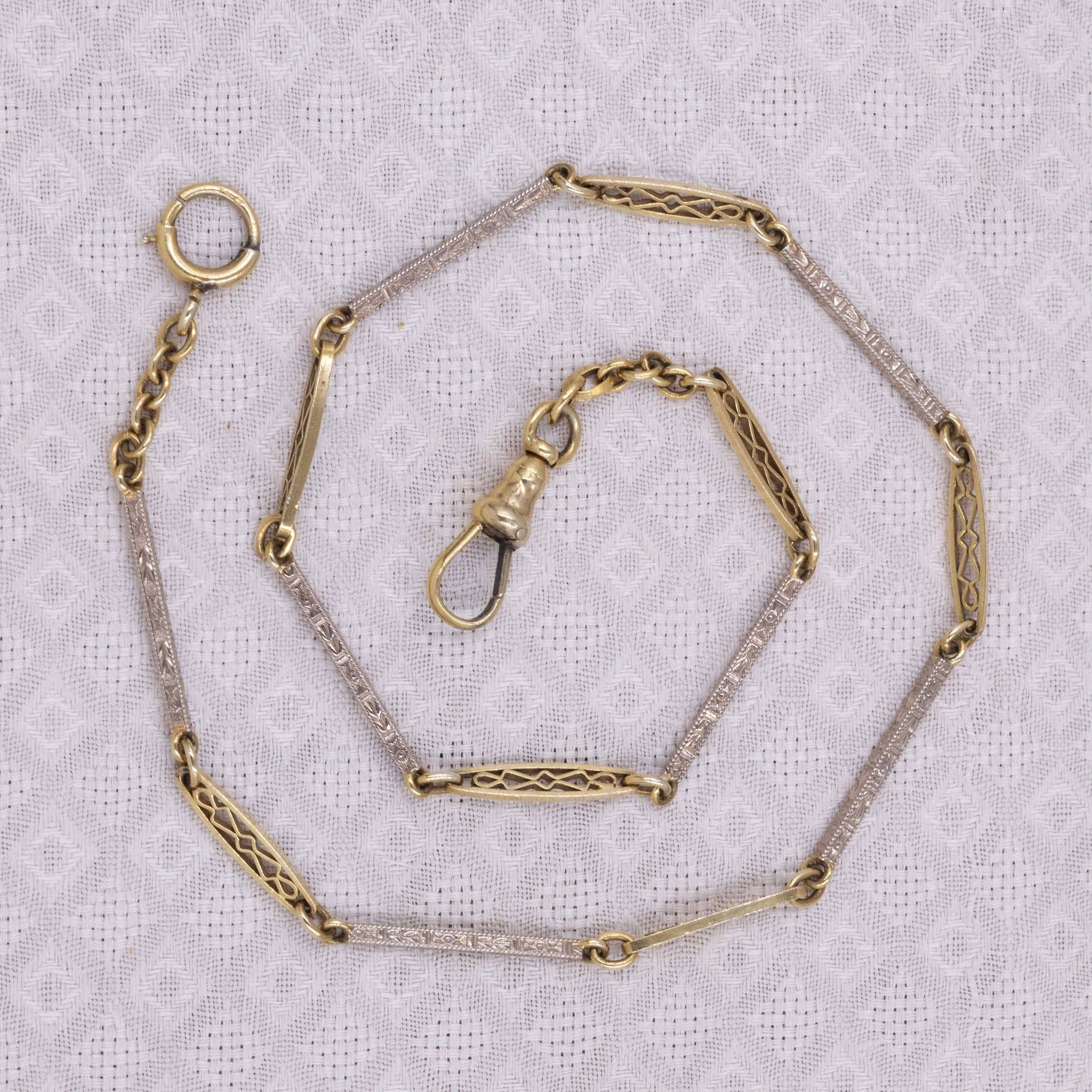 Antique Two-Tone Watch Chain