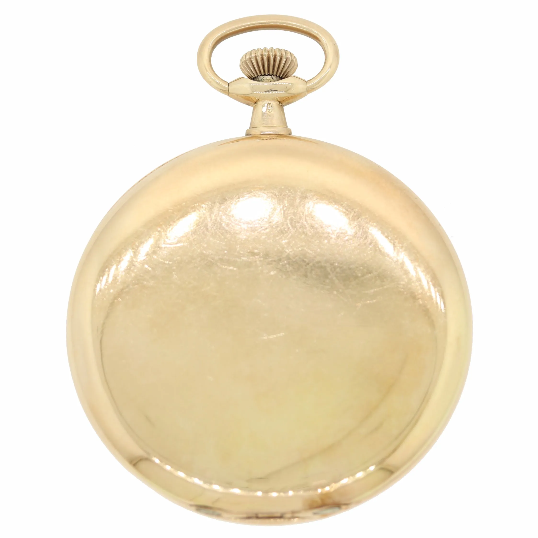Antique Ulysse Nardin Solid 14k Gold Manual Swiss Full Hunter Pocket Watch