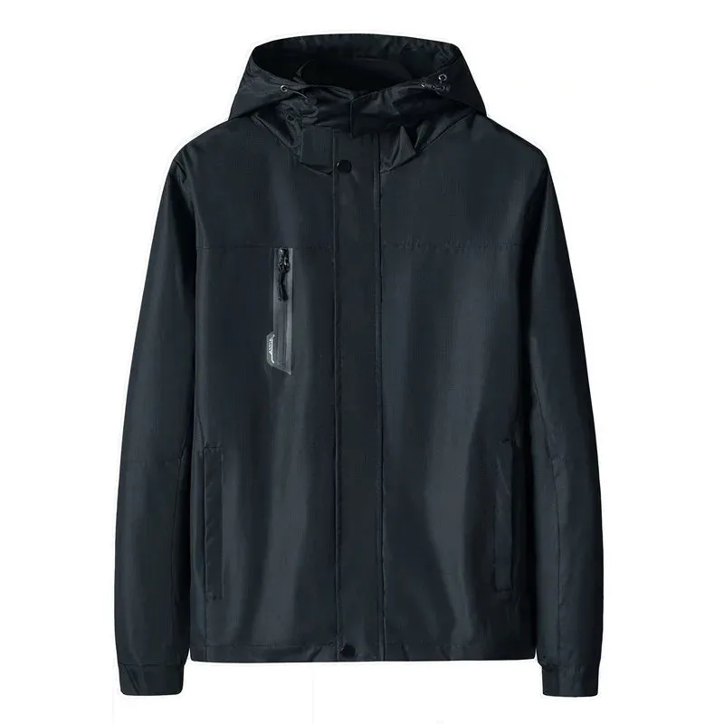 Autumn Hiking Jackets Men Outdoor Waterproof Hooded Windbreaker Coat Men Winter Windproof Sports Casual Jackets for Men Clothing