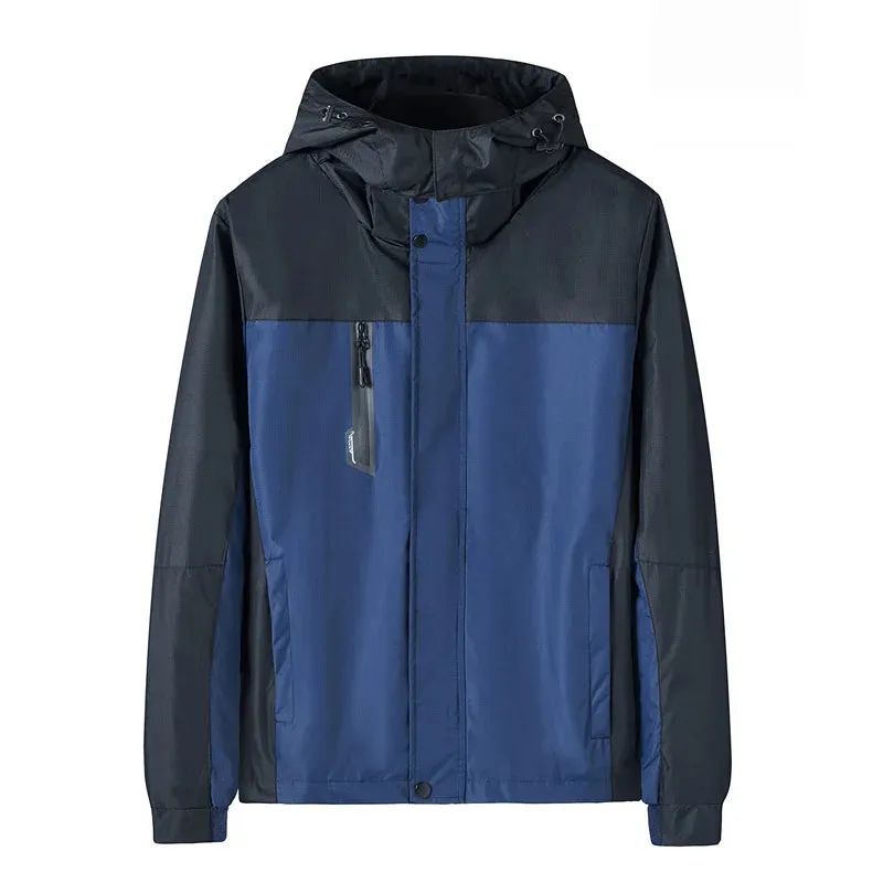 Autumn Hiking Jackets Men Outdoor Waterproof Hooded Windbreaker Coat Men Winter Windproof Sports Casual Jackets for Men Clothing