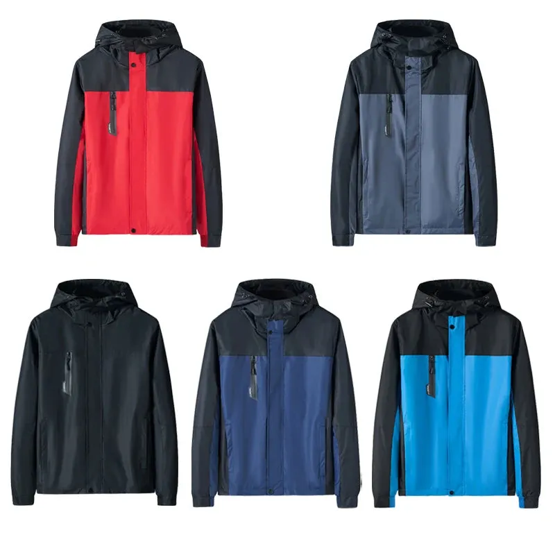Autumn Hiking Jackets Men Outdoor Waterproof Hooded Windbreaker Coat Men Winter Windproof Sports Casual Jackets for Men Clothing