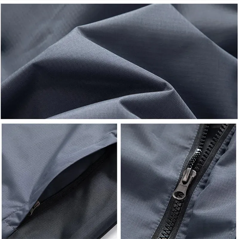 Autumn Hiking Jackets Men Outdoor Waterproof Hooded Windbreaker Coat Men Winter Windproof Sports Casual Jackets for Men Clothing