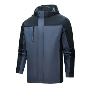 Autumn Hiking Jackets Men Outdoor Waterproof Hooded Windbreaker Coat Men Winter Windproof Sports Casual Jackets for Men Clothing