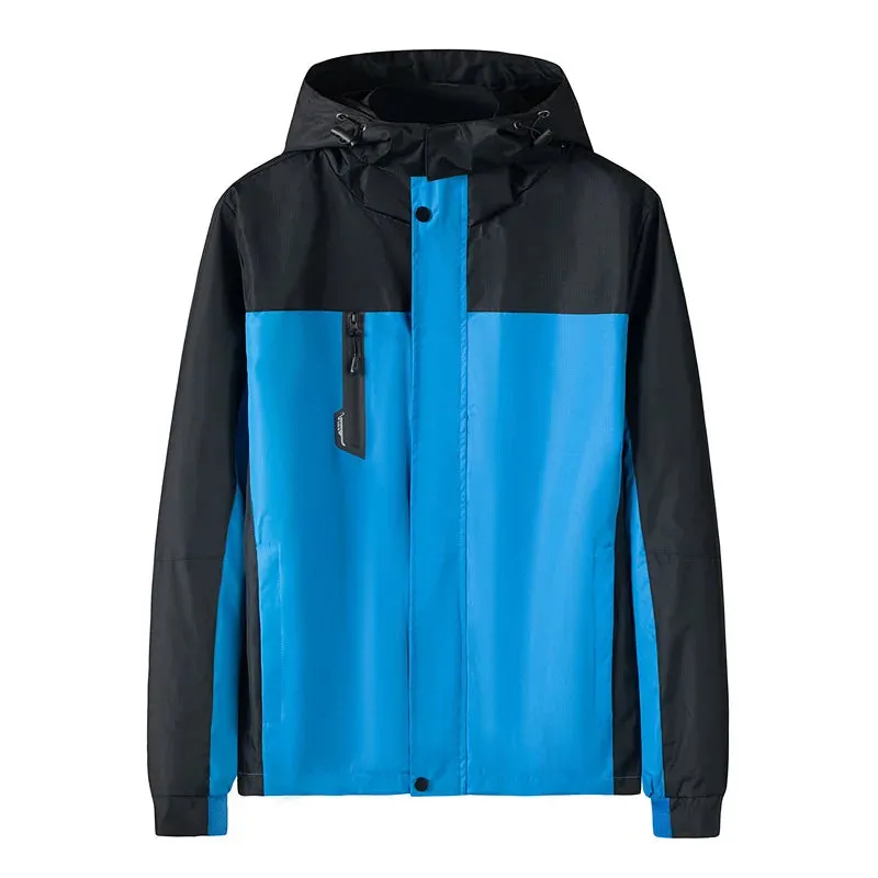 Autumn Hiking Jackets Men Outdoor Waterproof Hooded Windbreaker Coat Men Winter Windproof Sports Casual Jackets for Men Clothing