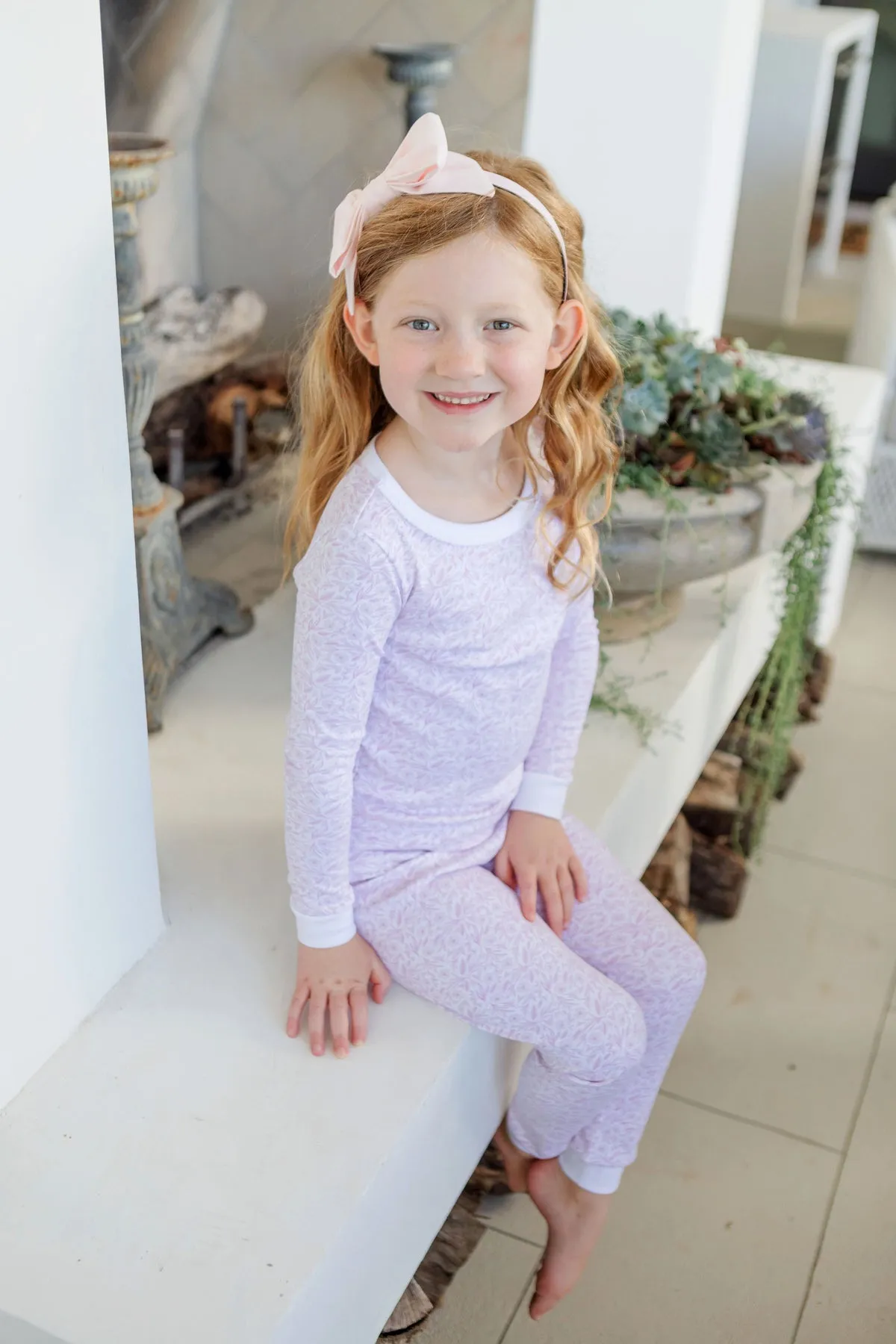 Ava Girls' Pima Cotton Pajamas