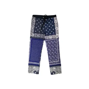 BANDANA PATCHWORK PANTS - NAVY