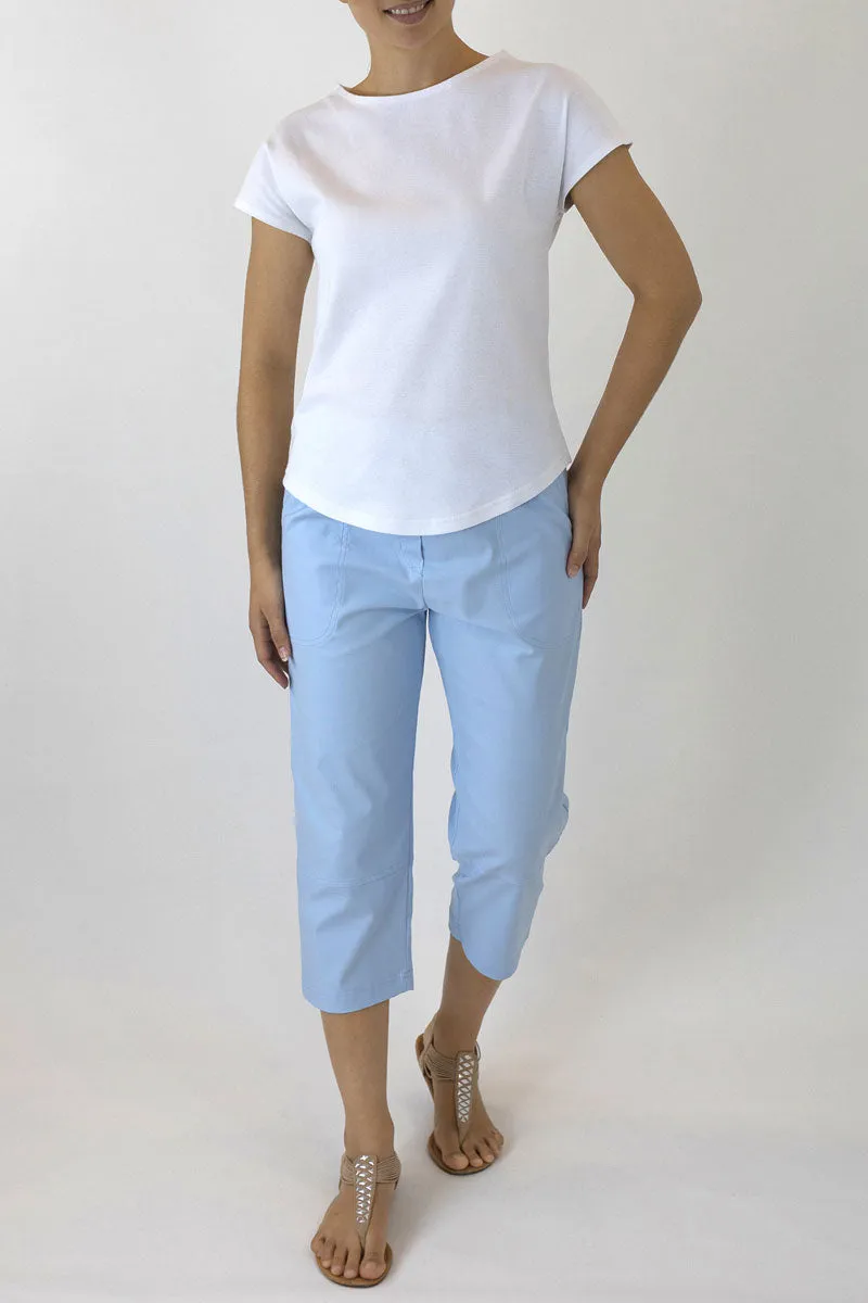 Bedarra 7/8 Length Pants in Cotton/Elastane B-01