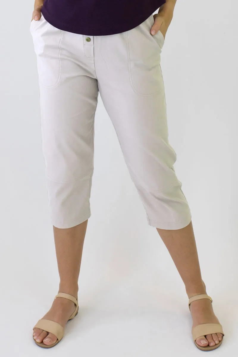 Bedarra 7/8 Length Pants in Cotton/Elastane B-01