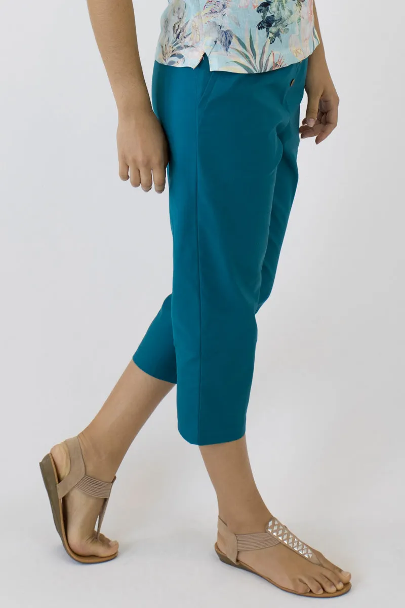 Bedarra 7/8 Length Pants in Cotton/Elastane B-01