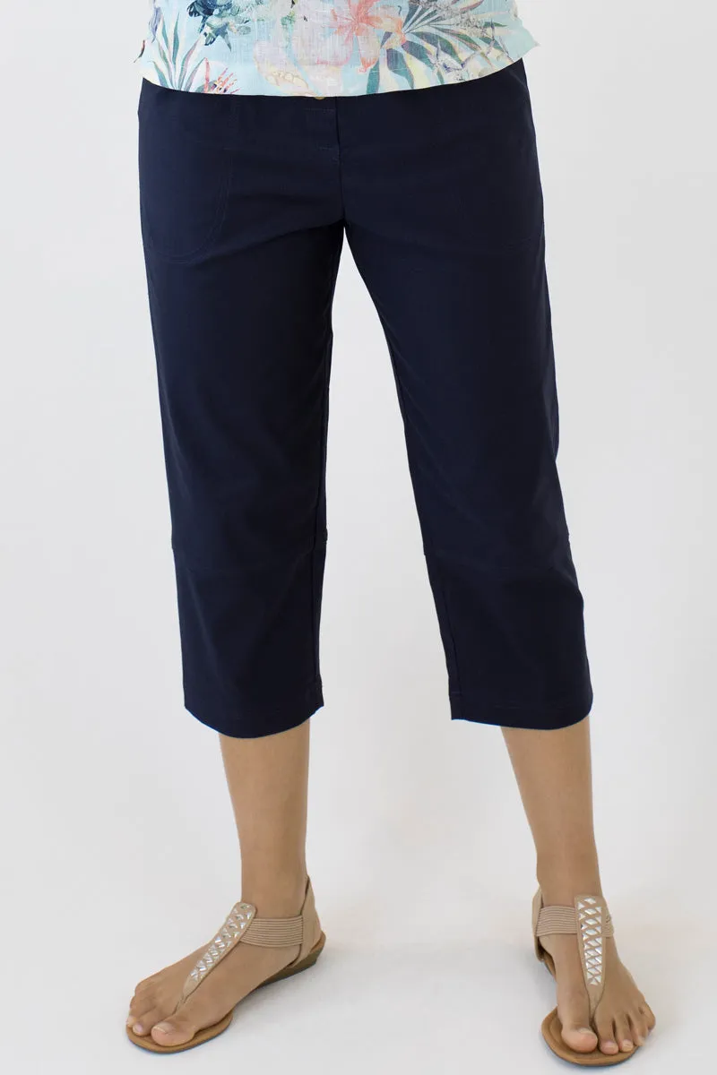 Bedarra 7/8 Length Pants in Cotton/Elastane B-01